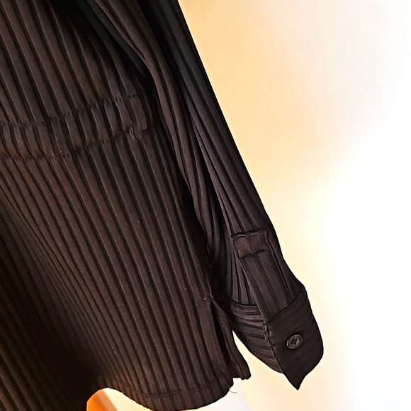 Calvin Klein, Black Drawstring Top, Medium - Picture 5 of 7